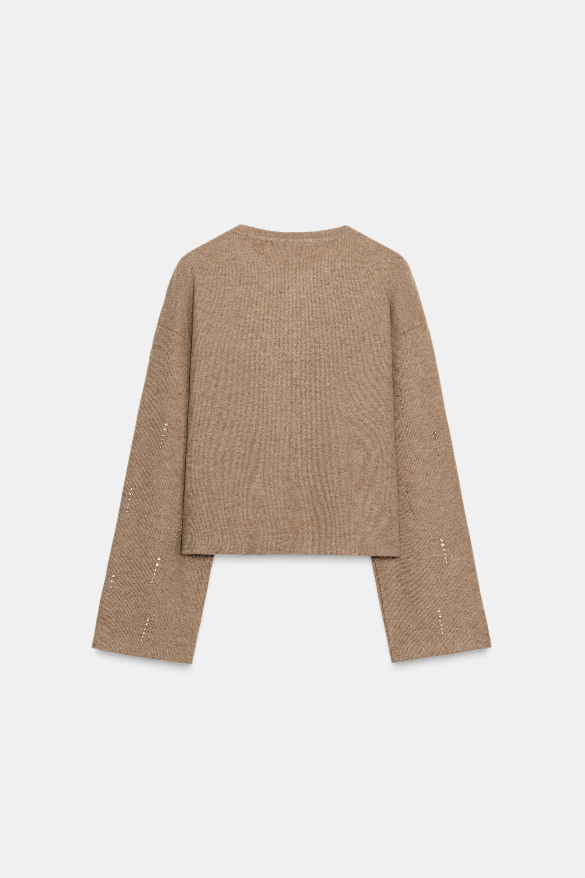 SPARKLY RIBBED JUMPER